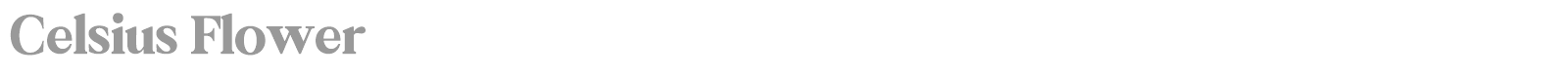 Celsius Flower font preview